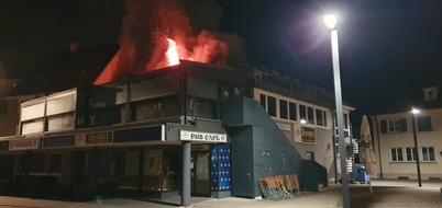 KFV Sigmaringen: Einsatzstelle: Offener Dachstuhlbrand am Boulay-Platz in Mengen 01.01.2026