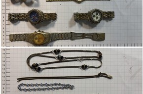 Bundespolizeidirektion Sankt Augustin: BPOL NRW: Mann mit diversem Schmuck angetroffen - Bundespolizei ermittelt gegen mutmaßlichen Dieb