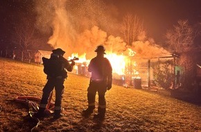 Feuerwehr Stuttgart: FW Stuttgart: Brand 2 - Gartenhausbrand