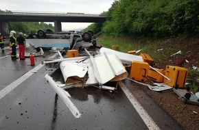 Verkehrsdirektion Mainz: POL-VDMZ: Verkehrsunfall mit Vollsperrung auf der A 63 FR Mainz mit einer Schwerverletzter Person