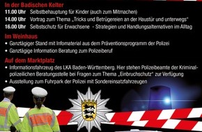 Polizeipräsidium Karlsruhe: POL-KA: Einladung zum Tag der Polizei in Kürnbach