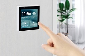 PEARL GmbH: Luminea Home Control Einbau-Smarthome-Zentrale, 4"/10,2cm Touchscreen, WLAN, ZigBee-Gateway: Alle ELESION-Geräte zentral steuern und auf die Live-Bilder der Kameras zugreifen