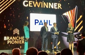 PAUL Tech AG: PAUL Tech AG gewinnt Deutschen Immobilienpreis in der Kategorie Branchen Pionier