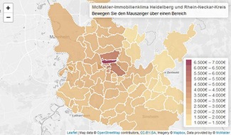 McMakler: Immobilienklima Heidelberg und Rhein-Neckar-Kreis: Das Umland holt auf