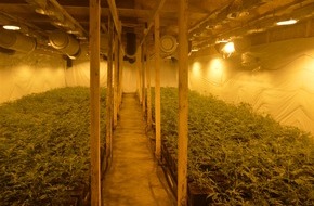 Polizei Rhein-Erft-Kreis: POL-REK: 180413-4: Cannabisplantage in Lagerhalle entdeckt- Bergheim