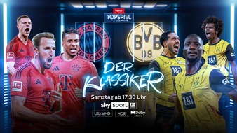 Sky Deutschland: Bayern München gegen Borussia Dortmund: Der Klassiker am Samstagabend live und exklusiv bei Sky Sport