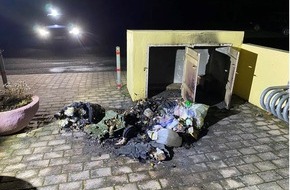 Polizeidirektion Landau: POL-PDLD: Kapsweyer - Mülltonnenbrände