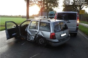 Kreispolizeibehörde Kleve: POL-KLE: Kerken-Nieukerk - Drei Personen bei Verkehrsunfall verletzt