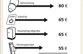 Deutsche Energie-Agentur GmbH (dena): Verbraucher können mehr als 250 Euro Stromkosten einsparen - Jetzt aktiv werden
