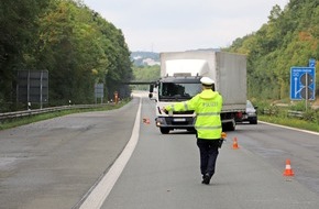 Kreispolizeibehörde Märkischer Kreis: POL-MK: sicher.mobil.leben - Brummis im Blick