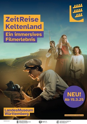 ZeitReise Keltenland: Immersives Filmerlebnis ab 15.3.2025 im Landesmuseum Württemberg