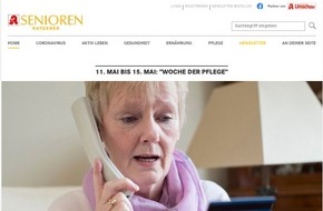Wort & Bild Verlagsgruppe - Unternehmensmeldungen: 12. Mai "Internationaler Tag der Pflegenden": Senioren Ratgeber würdigt mit "Woche der Pflege" das große Engagement der Pflegeprofis sowie der pflegenden Angehörigen