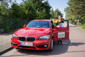 Postcode-Gewinnerin auf Spritztour in Muldestausee