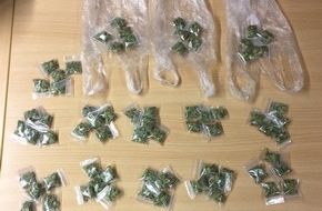 Polizei Düsseldorf: POL-D: Dealer mit 96 Verkaufstütchen Marihuana aufgeflogen - Festnahme - Haftrichter