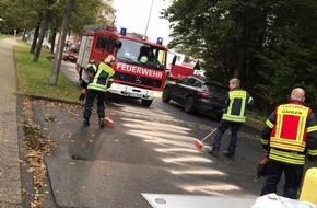 Feuerwehr Schermbeck: FW-Schermbeck: Ölspur beschäftigte FW Schermbeck fast drei Stunden