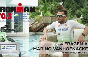 Triathlon-Elite in Zell am See-Kaprun: 14facher IRONMAN-Sieger Marino Vanhoenacker tritt beim IRONMAN 70.3 in der Weltmeisterregion an - VIDEO