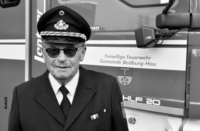 Freiwillige Feuerwehr Bedburg-Hau: FW-KLE: Die Freiwillige Feuerwehr Bedburg-Hau trauert um Manfred Lemm