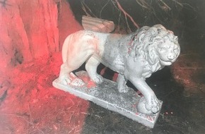 Polizeiinspektion Northeim: POL-NOM: Auffinden einer steinernen Löwenstatue