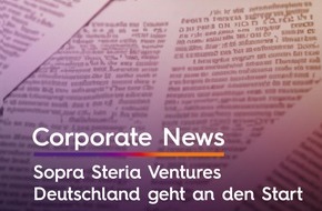 Sopra Steria SE: Sopra Steria Ventures Deutschland geht an den Start / Neue Geschäftseinheit von Sopra Steria fördert Vernetzung von Innovatoren und Start-ups
