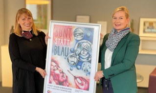 DAK-Gesundheit: "bunt statt blau": Schülerin aus Ehrenfriedersdorf gewinnt Plakatwettbewerb gegen Komasaufen in Sachsen
