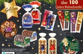 NORMA: Lebensmittel-Discounter NORMA: Das süße Weihnachts-Sortiment 2019 - fair, innovativ und markenstark / Goldora überzeugt erneut mit Fairtrade-Kakao / Auch Marken-Süßwaren im Angebot (FOTO)