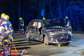 FW Flotwedel: Drei verletzte Personen nach Verkehrsunfall auf B214 bei Eicklingen