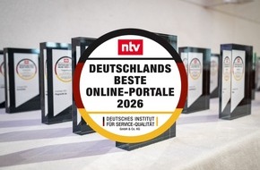 DISQ Deutsches Institut f&uuml;r Service-Qualit&auml;t GmbH & Co. KG: Deutschlands Beste Online-Portale 2026 / Renommierter Award f&uuml;r die besten Online-Portale: Feierliche Preisverleihung in Berlin
