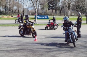 Allianz Suisse: Sicher auf dem Motorrad unterwegs: Die Allianz Suisse Fahrsicherheitstrainings 2014