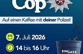 Polizeipr&auml;sidium S&uuml;dhessen: POL-DA: Heppenheim: Polizei l&auml;dt zu "Coffee with a Cop" im Rahmen der B&uuml;rgersprechstunde ein
