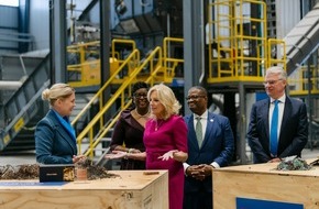 Aurubis AG: Pressemitteilung: US-amerikanische First Lady besucht Aurubis Richmond, die erste Sekundärhütte für komplexes Recyclingmaterial in Nordamerika