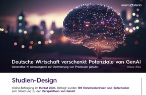 Sopra Steria SE: GenAI: Wirtschaft in Deutschland vernachlässigt Transformation der Geschäftsmodelle