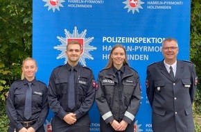 Polizeiinspektion Hameln-Pyrmont/Holzminden: POL-HM: Die Polizei Bad Münder begrüßt ihre neuen Kolleginnen und Kollegen