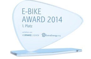 Innogy SE: RWE und ExtraEnergy zeichnen mit E-Bike Award bestes Konzept zur nachhaltigen Elektromobilität aus / Preisverleihung am 2. Oktober im Rahmen der LEV Conference auf der INTERMOT in Köln (FOTO)