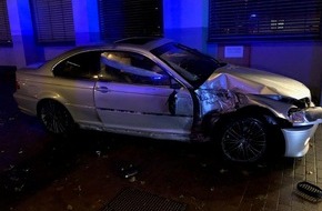 Polizeipräsidium Mainz: POL-PPMZ: Mainz-Innenstadt - Unfall unter Alkoholeinfluss