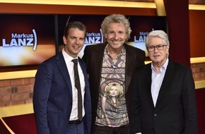 ZDF: "Mit der Treppenliftbestellung warte ich noch!" / Thomas Gottschalk und Frank Elstner zu Gast bei "Markus Lanz" im ZDF (FOTO)