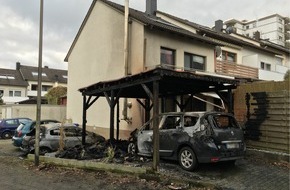 Feuerwehr Detmold: FW-DT: Carportbrand