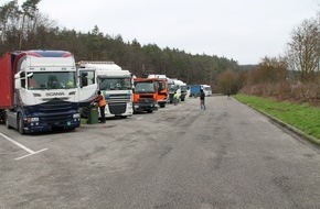 Polizeidirektion Kaiserslautern: POL-PDKL: A6/Wattenheim, Polizei kontrolliert Brummifahrer