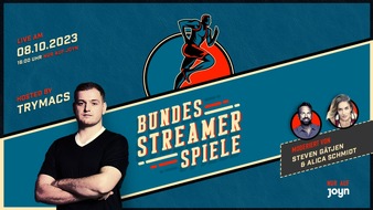 Joyn: Schuldirektor Trymacs lädt gemeinsam mit Joyn Deutschlands bekannteste Creator*innen zum Leichtathletikwettkampf ein - die "Bundesstreamerspiele" am 8. Oktober 2023 16 Uhr live und kostenlos auf Joyn