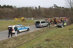 Verkehrsdirektion Koblenz: POL-VDKO: Verkehrsunfall mit Personenschaden in Autobahnausfahrt