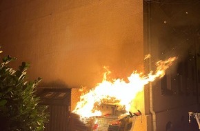 Polizei Duisburg: POL-DU: Obermarxloh: Container brannte - Zeugensuche