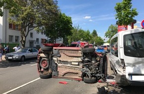 Polizeipräsidium Mainz: POL-PPMZ: Unfall mit einer verletzten Person