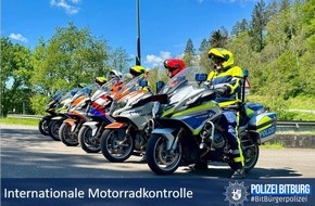 Polizeidirektion Wittlich: POL-PDWIL: Internationale Motorradkontrolle der Polizei Bitburg