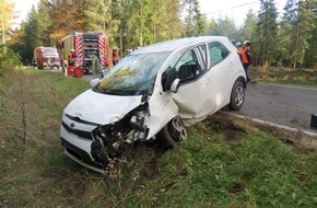 Polizeidirektion Wittlich: POL-PDWIL: Verkehrsunfall mit einer Schwerverletzten in Sellerich