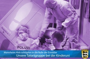 Landeskriminalamt Baden-Württemberg: LKA-BW: Die Tatortgruppe des Landeskriminalamtes Baden-Württemberg zu Gast bei der Kinderuni der Reiss-Engelhorn-Museen in Mannheim