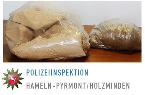 Polizeiinspektion Hameln-Pyrmont/Holzminden: POL-HM: Gemeinsame Pressemitteilung der Staatsanwaltschaft Hannover und der Polizeiinspektion Hameln-Pyrmont/Holzminden: Drogenfund nach Wohnungsdurchsuchung - Mann in Haft