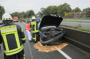 Feuerwehr Mülheim an der Ruhr: FW-MH: Zwei Verkehrsunfälle am Sonntagmittag mit verletzten Personen