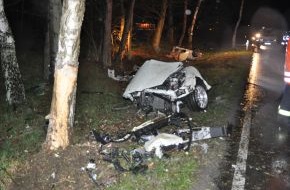 Polizeiinspektion Harburg: POL-WL: Tödlicher Verkehrsunfall auf der Landesstraße 213 bei Hanstedt +++ 25jähriger Pkw-Fahrer verstirbt an der Unfallstelle