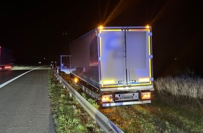 Autobahnpolizeiinspektion: API-TH: Stundenlange Sperrungen nach Lkw-Unfall