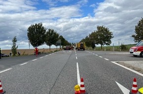 Landespolizeiinspektion Nordhausen: LPI-NDH: Vorfahrt missachtet - vier verletzte Personen