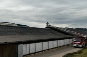 Polizeidirektion Wittlich: POL-PDWIL: Brand an einem landwirtschaftlichen Anwesen - Erstmeldung